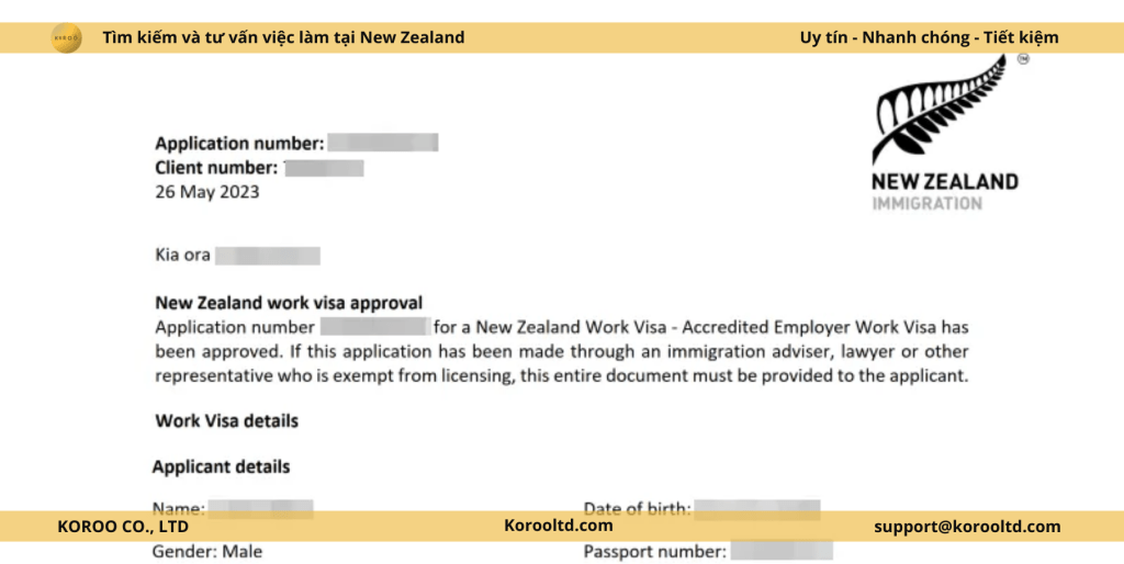 Thay đổi hoặc Gia hạn Giấy phép Lao động New Zealand
