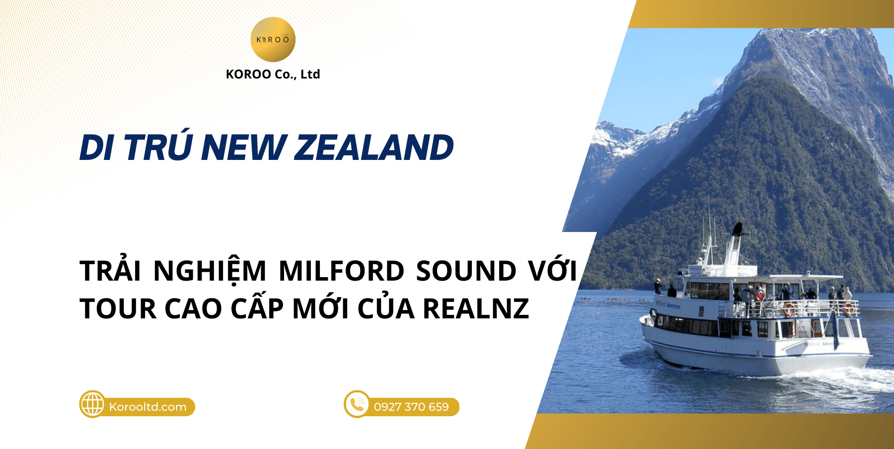 Trải Nghiệm Milford Sound Với Tour Cao Cấp Mới Của RealNZ