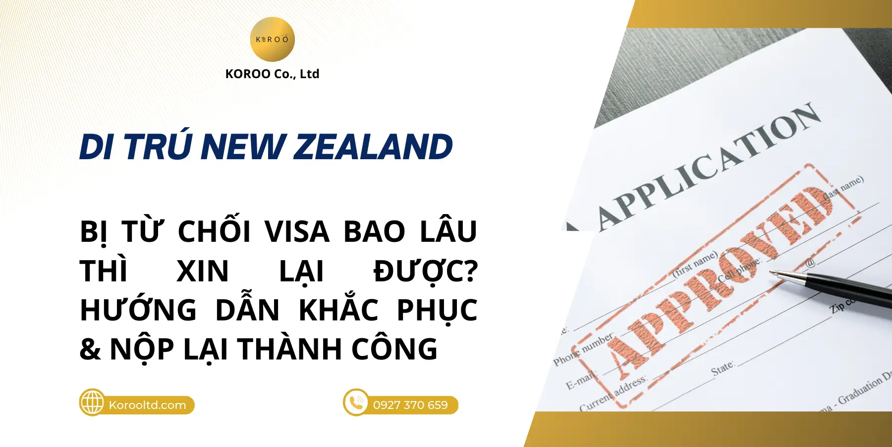 Visa New Zealand bị từ chối bao lâu thì gia hạn lại được