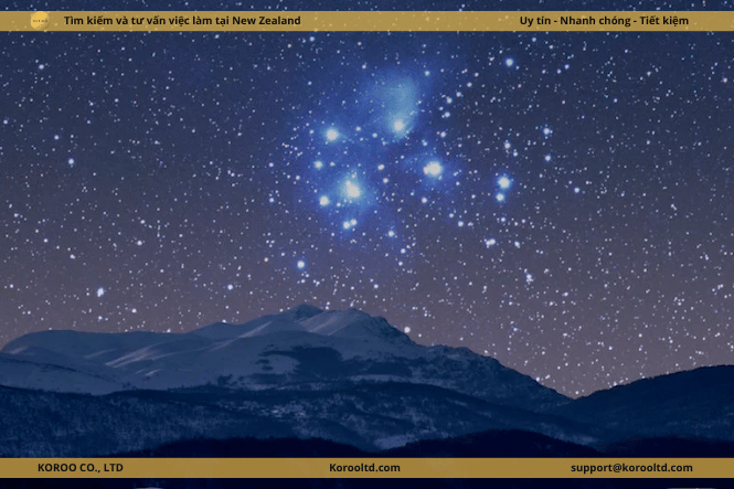 ngắm nhìn  bầu trời đêm matariki