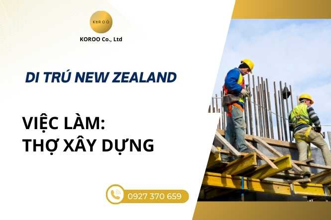 Việc làm New Zealand: Thợ xây dựng