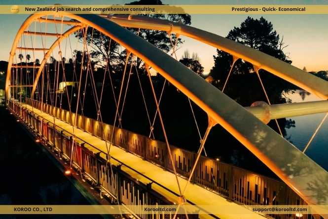 The Color-Changing Pedestrian Bridge In Auckland
