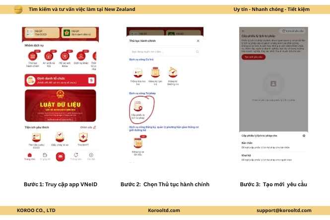 Cách làm lý lịch tư pháp online