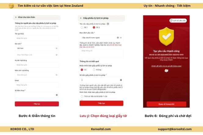 Cách làm lý lịch tư pháp online