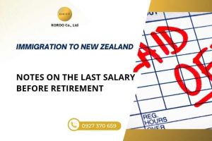 Notes on the final salary before quitting a job in New Zealand