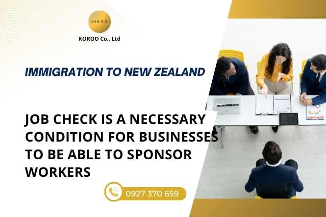 Job check is a necessary condition for businesses to be able to sponsor workers